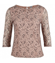 Bluse med blonde fra Saint Tropez - N1374