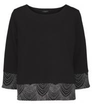 Bluse med glitter fra Ilse Jacobsen - CAYLA43