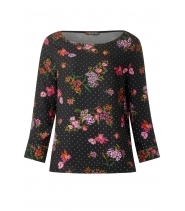 Bluse med print fra Street One