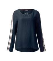 Bluse med stribe fra Street One