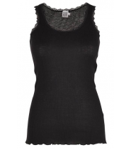 RIB TANK TOP WITH LACE