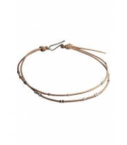 Tina Hjelm lædersnor armbånd